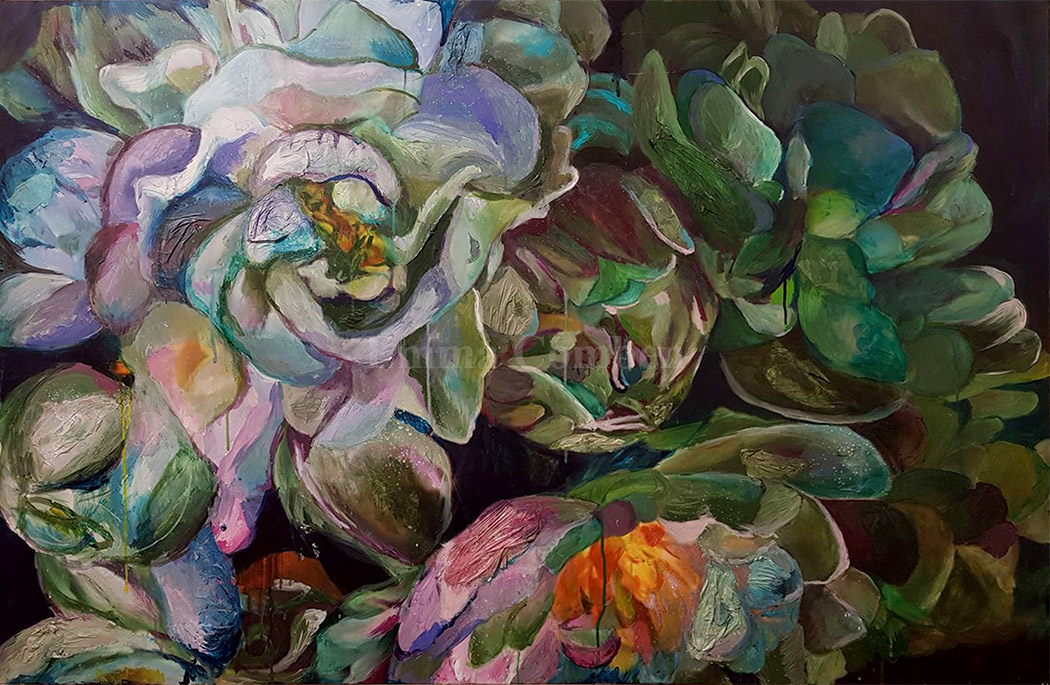 Floral artwork by Emma Comben