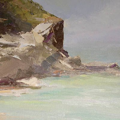 Seaside painting by Jan Chapman