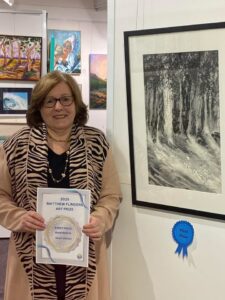 Gallery News 62 artist Trudy Brooks with her winning artwork